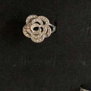 Flower statement ring